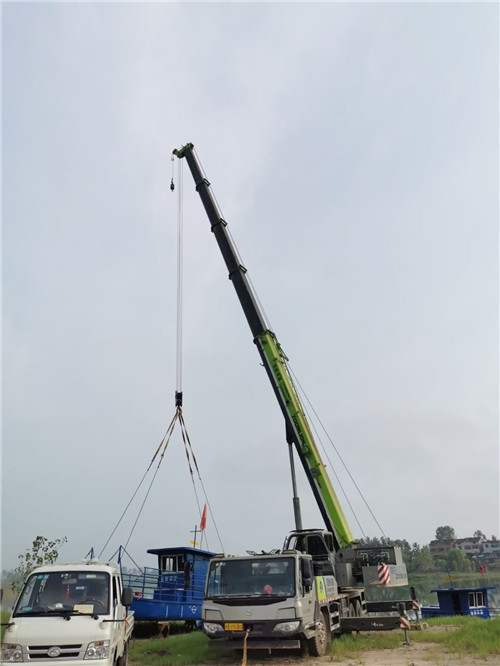 汉南区桥梁建设吊装案例